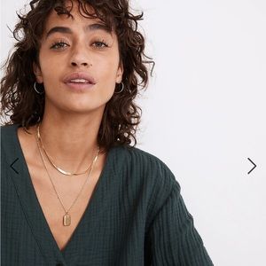 Madewell 14k Gold Fill Hoop Earrings- NWOT